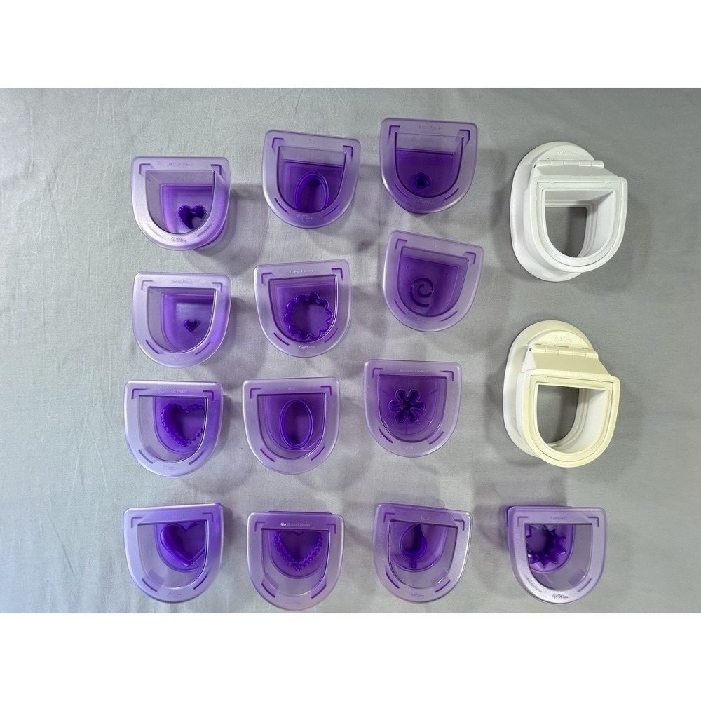 Wilton Sugar Sheet Cutting Inserts Cookies Pastry Cake Lot Of 15 Baking